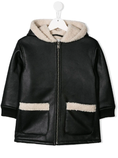 Shop Stella Mccartney Faux Shearling Jacket In Black