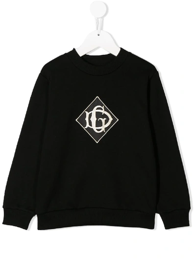 Shop Dolce & Gabbana Logo Patch Sweatshirt In Black