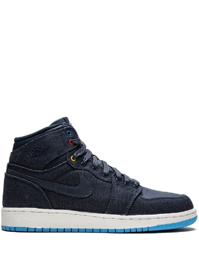 Shop Jordan Air  1 Retro High Bg "family Forever" Sneakers In Blue