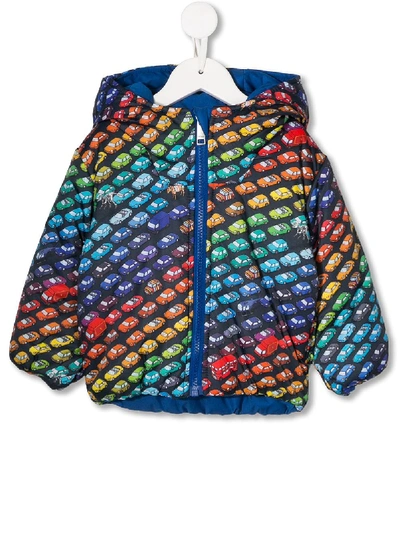 Shop Paul Smith Junior Rainbow Car Print Jacket In Blue