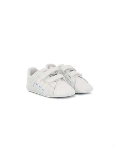 Shop Adidas Originals Superstar Crib Shoes In White