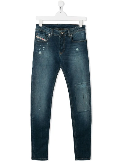 Shop Diesel Teen Lowleeh-j-n Jeans In K01