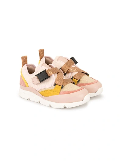 Shop Chloé Sonnie Sneakers In Pink