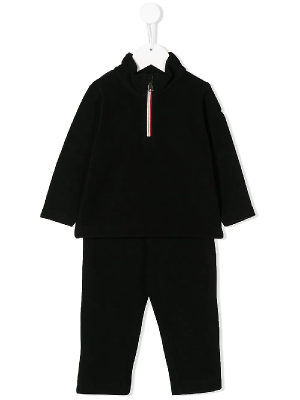 black moncler tracksuit