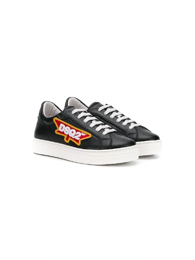 Shop Dsquared2 Icon Patch-embellished Sneakers In Black