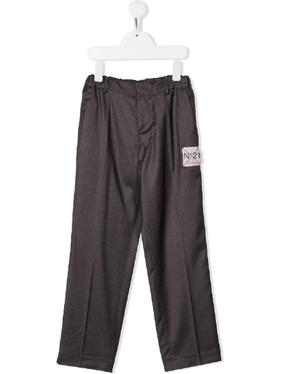Shop N°21 Elasticated Waist Trousers In Grey