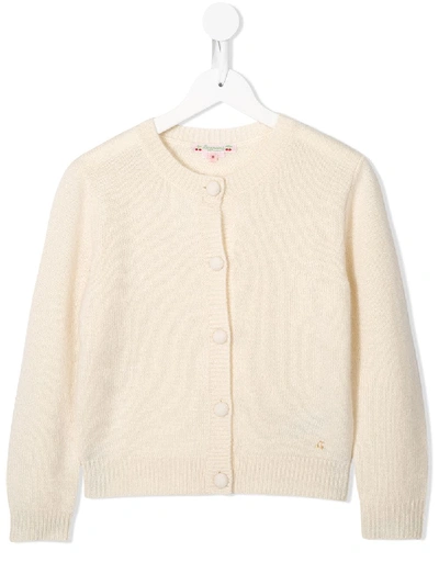 Shop Bonpoint Cashmere Relaxed-fit Cardigan In White