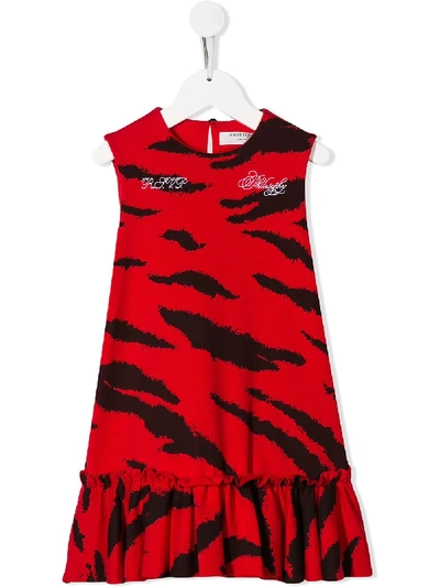 Shop Philosophy Di Lorenzo Serafini Animal Print Shift Dress In Red