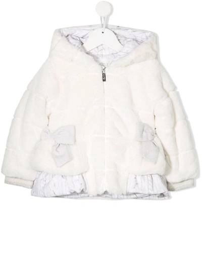 Shop Lapin House Hooded Jacket In White