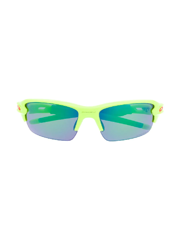 Oakley Kids' Flak Xs Rectangular Sunglasses In Green ModeSens