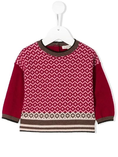 Shop Caramel Knitted Jumper In Red