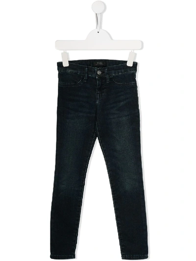 Shop Ralph Lauren Aubrie Low-rise Straight Jeans In Blue