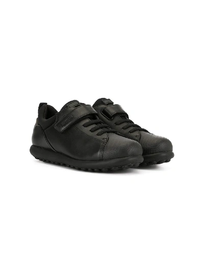 Shop Camper Touch-strap Shoes In Black