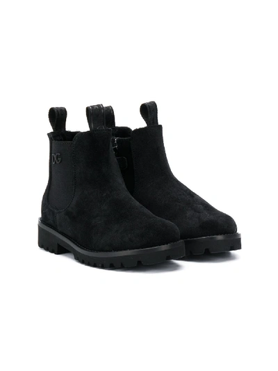 Shop Dolce & Gabbana Beatle Boots In Black