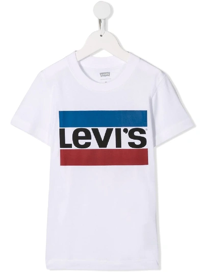 Shop Levi's Logo Printed T-shirt In White