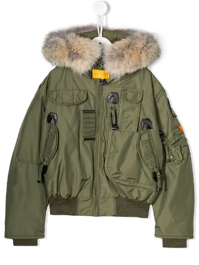 Shop Parajumpers Gobi Padded Jacket In Green