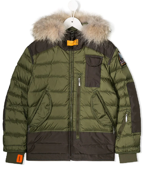 Parajumpers Kids' Skimaster Padded Jacket In Green | ModeSens