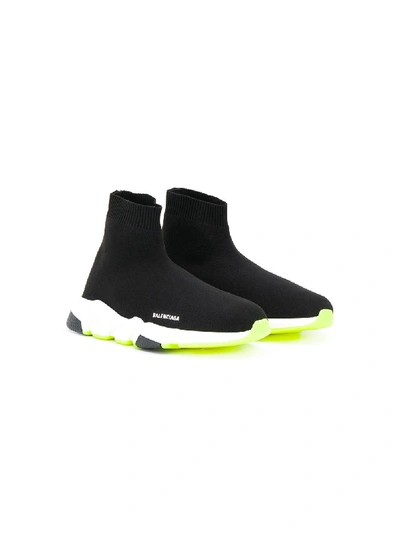 Shop Balenciaga Speed Lt Knit Sneakers In Black