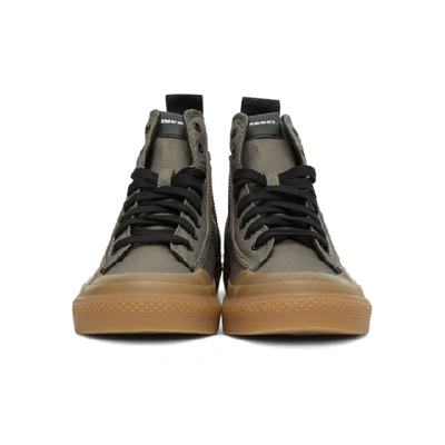 Shop Diesel Green S-astico Sneakers In T7434 Army
