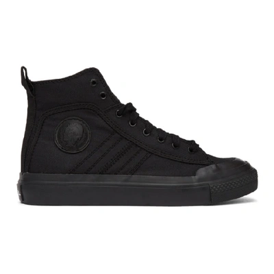 Shop Diesel Black S-astico Sneakers In T8013 Black