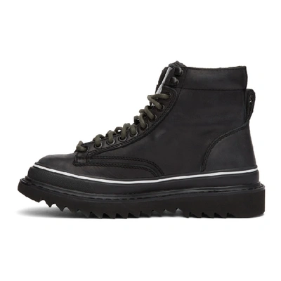 Shop Diesel Black H-shiroki Dmbb Sneakers In T8013 Black