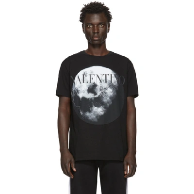 Shop Valentino Black Moon Dust T-shirt In 14e Nero/mo