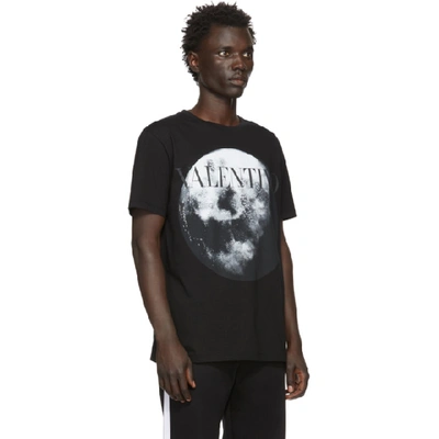 Shop Valentino Black Moon Dust T-shirt In 14e Nero/mo
