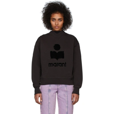 Shop Isabel Marant Étoile Isabel Marant Etoile Black Moby Inactif Sweatshirt In 01bk Black