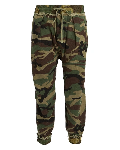 Shop R13 Camouflage Harem Sweatpants In Olive/camo