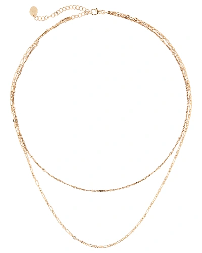 Shop Argento Vivo Layered Chain Necklace In Gold