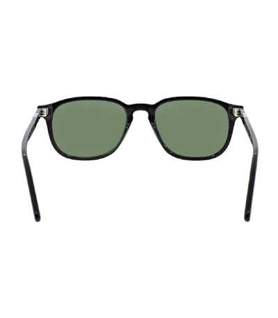 Shop Persol Acetate Sunglasses In Blk/grn