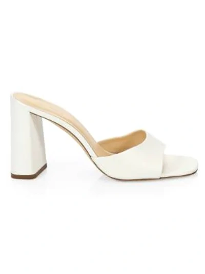 Shop By Far Juju Leather Mules In White
