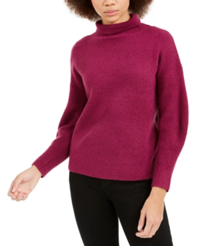 Shop French Connection Orla Flossy Turtleneck Sweater In Hollyhauk