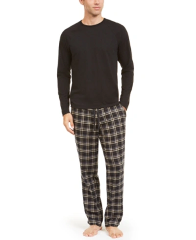 Shop Ugg Men's Steiner Pajama Set In Black/black