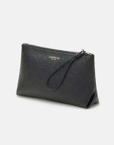 Shop Lafayette 148 Leather Cosmetic Case In Black