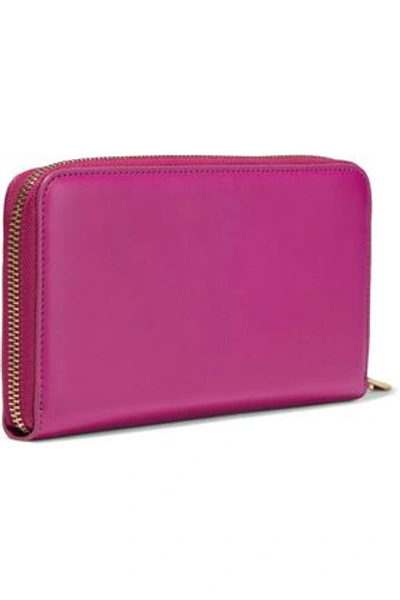 Shop Emilio Pucci Woman Leather Continental Wallet Fuchsia