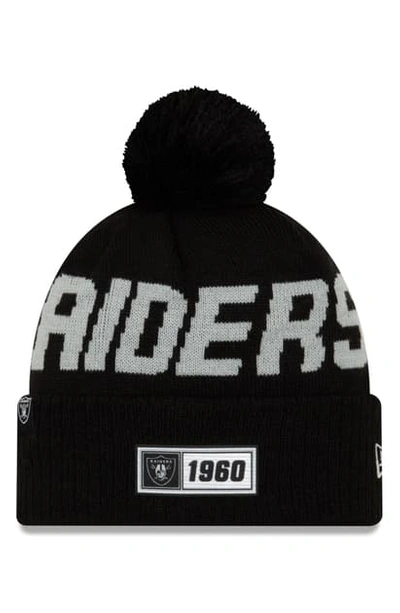 Shop New Era Nfl Beanie In Oakland Raiders