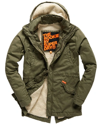 Superdry Rookie Military Parka Coat In Green | ModeSens