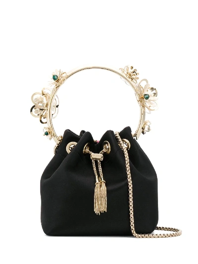 Shop Jimmy Choo Bon Bon Dumpling Bag In Black