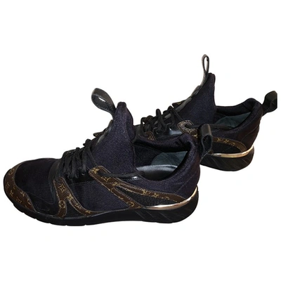 Pre-owned Louis Vuitton Aftergame Black Cloth Trainers