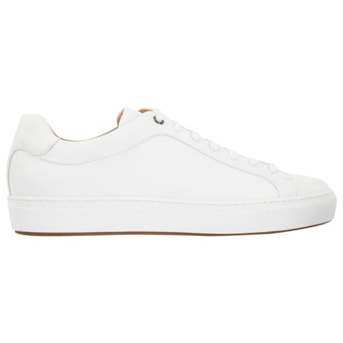 hugo boss white leather trainers