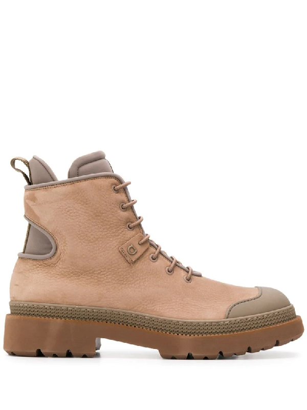 ferragamo combat boots