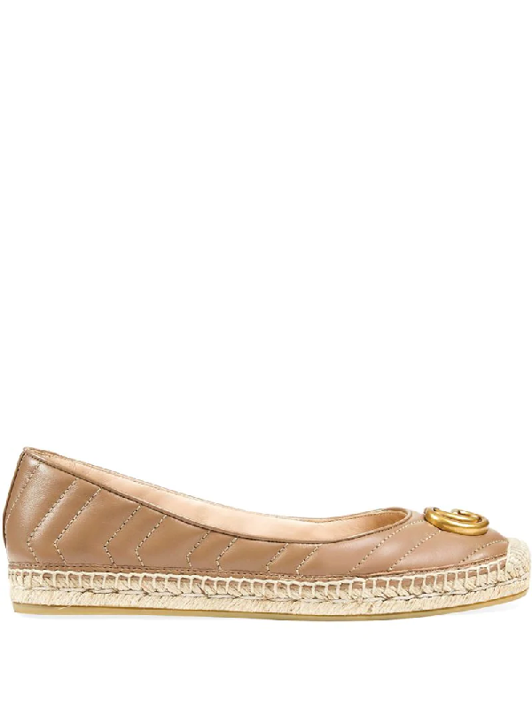 gucci women's pilar leather espadrille flats
