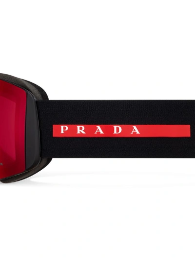 Prada Linea Rossa For Oakley Snow Goggles In Black ,red