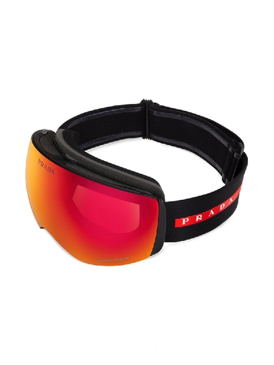 Prada Linea Rossa For Oakley Snow Goggles In Black ,red