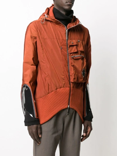 Shop A-cold-wall* Ventral Pvc-insert Jacket In Orange