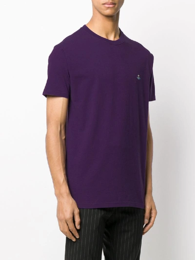 Shop Vivienne Westwood Round Neck T-shirt In Purple