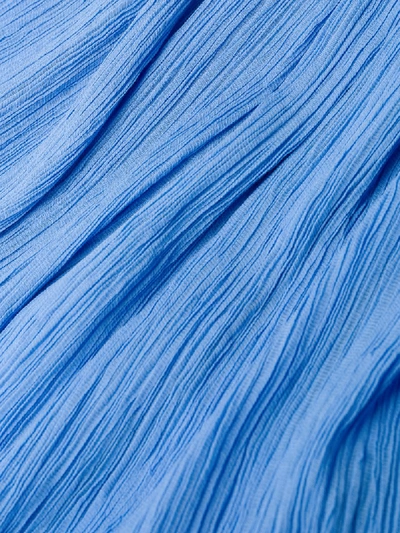 Nina Ricci Micro-pleated Mini Skirt In Blue