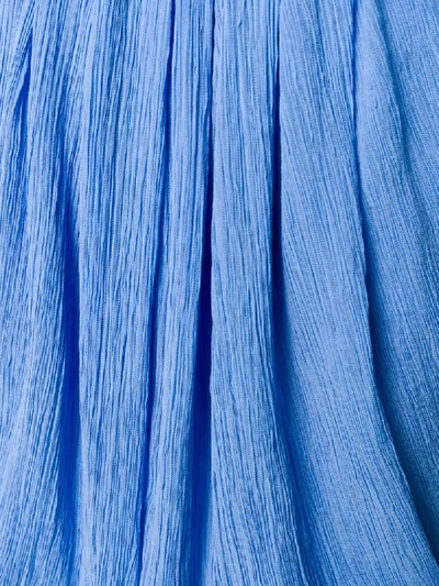 Nina Ricci Micro-pleated Mini Skirt In Blue