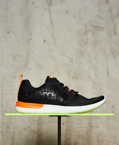 Shop Superdry Hyper Core Runner Trainers In Black